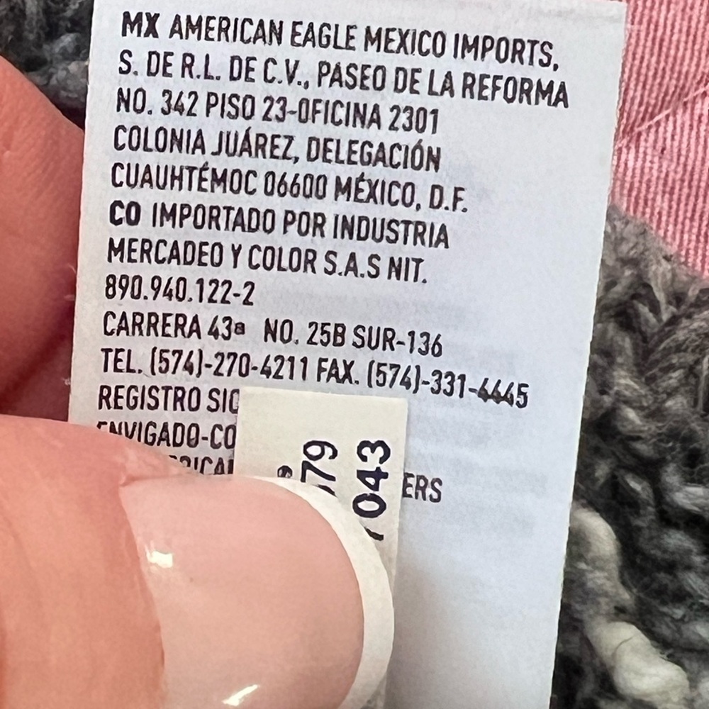 American Eagle Gray Patterned Women's Sweater Wom… - image 5